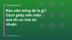 Read more about the article Kèo xiên bóng đá là gì? Cách ghép xiên hiệu quả tối ưu hóa lợi nhuận